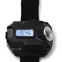 Цифровые наручные часы с фонариком