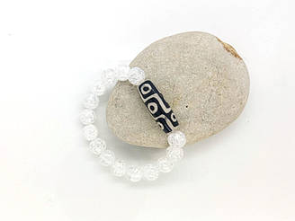 Браслет ДЗІ 9 очей приносить удачу та силу, гірський кришталь