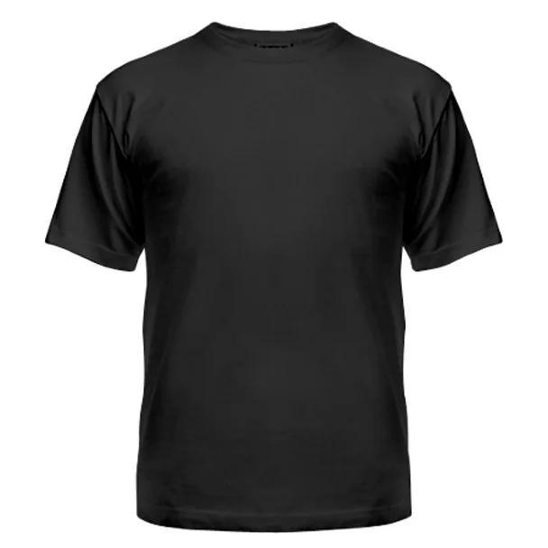 Футболка унісекс чорна Premium Cotton XXXL