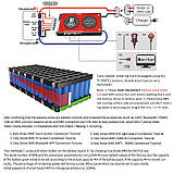 60 А 12 В BMS smart плата DaLy LiFePO4 12 V 4S 60A симетрія з Bluetooth, фото 7