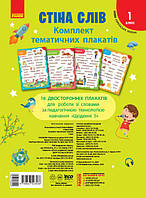 НУШ 1 кл. Стіна слів. Комплект плакатів до тематичних тижнів. арт. РЛ100049У ISBN 9789667503536