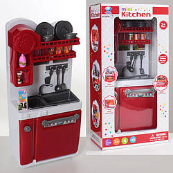 Дитяча ігрова кухня Metr+ з мийкою, посудомийною машинкою та кухонними аксесуарами, 28-13-8 див., червона