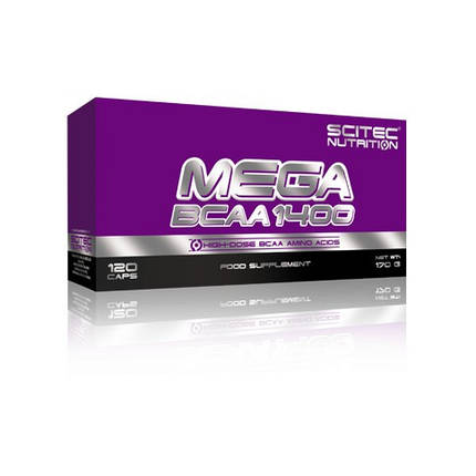 Mega BCAA 1400 Scitec Nutrition 120 caps, фото 1
