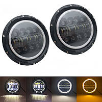 Світлодіодні фари 7 дюймів Led ВАЗ 2101 2121-21213 Ваз Газ Ваз 120 ват ЦЕНА ЗА КОМПЛЕКТ