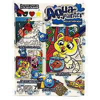 Набор для творчества Водная раскраска "Котенок" Aqua painter антистресс, в коробке 3х20х27 см