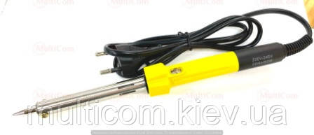 13-02-120. Паяльник 60W c LED індикатором, ніхромовий нагрівач, вилка б/з