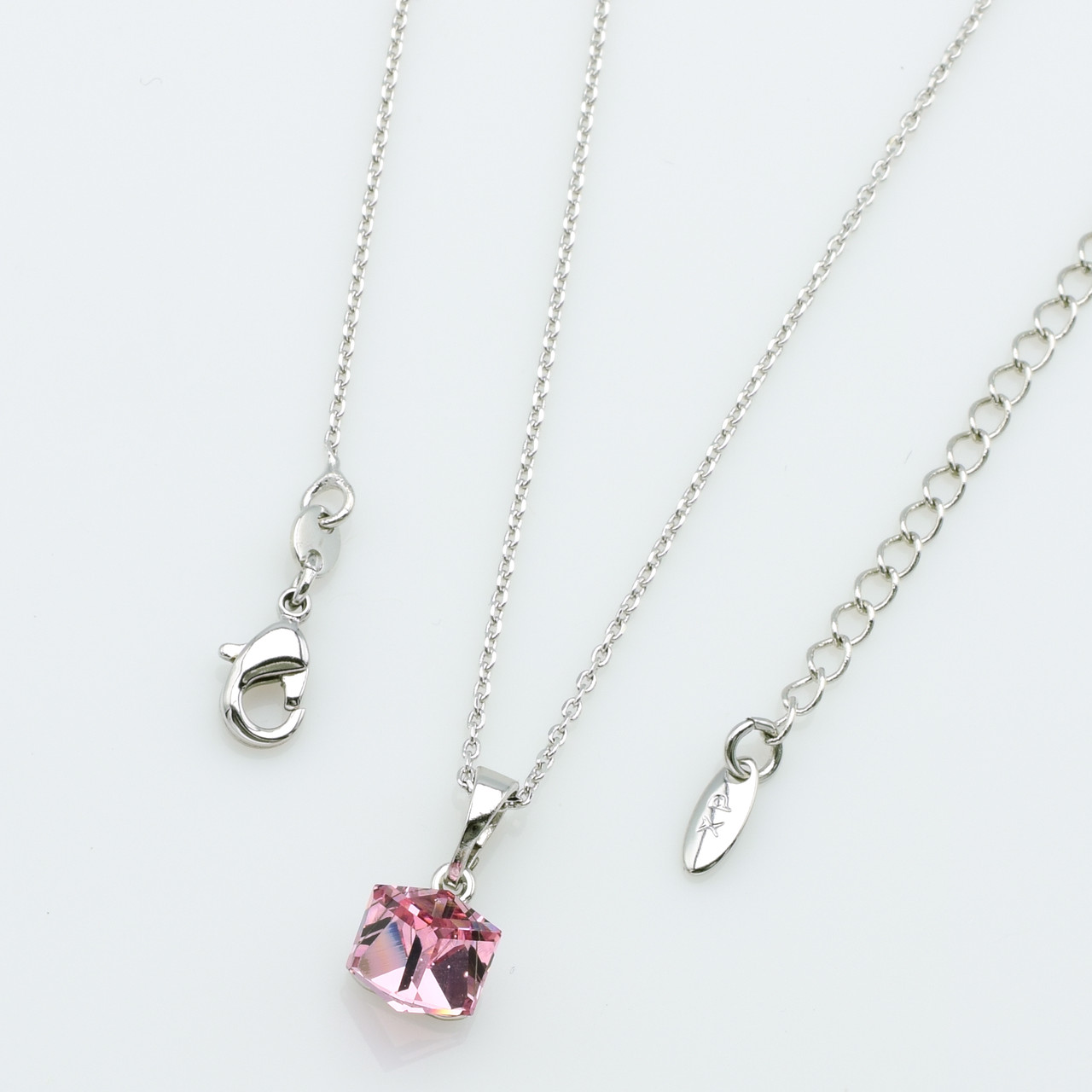 XUPING Кольє Родій Довжина 46+5см, Ширина 0.1см, Кулон Swarovski Висота 1.7см, Ширина 0.8см