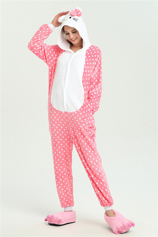 Піжама кігурумі Jamboo Кітті Hello Kitty в горошок S (145-155 см)