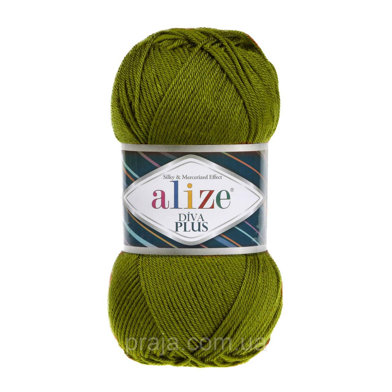 Alize Diva Plus  - 233 оливковий