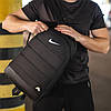 Чоловічий спортивний рюкзак Nike Air чорний сумка Найк спортивна для тренувань, фото 4
