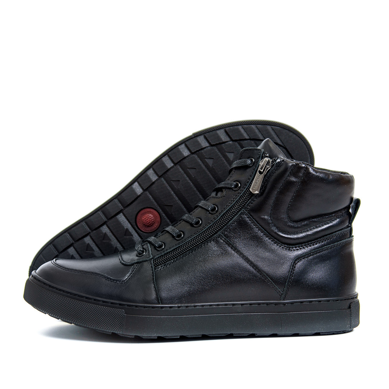 Чоловічі зимові шкіряні черевики ZG Black New Exclusive р. 40 41 42 43 44 45
