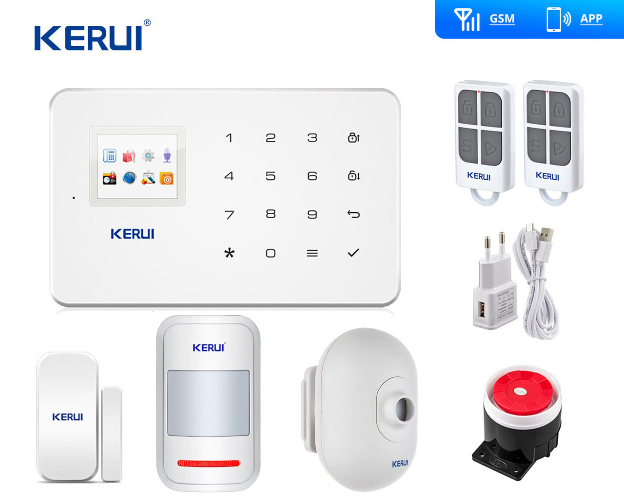 Комплект бездротової gsm сигналізації з вуличним датчиком руху Kerui G18