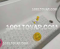 Великий антиковзаючий килимок для ванної на присосках Килим, 86х38 см., різний колір