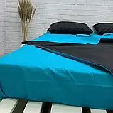 Постільна білизна бязь Чорно-бірюзова, фото 4