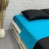 Постільна білизна бязь Чорно-бірюзова, фото 3