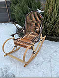 Крісло-гойдалка «Темний ротанг», фото 2