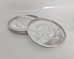 Кругла харчова алюмінієва форма об'ємом 1100 мл SPТ72G 100 шт/уп.