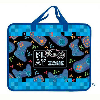 Папка-портфель А4 Kidis пластик на блискавці FC 13082 Play zone