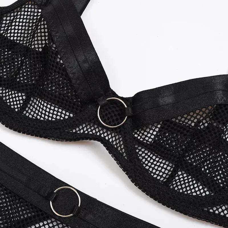 Женское сексуальное нижнее белье комплект белья с поясом гартерами ...