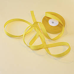 Репсова стрічка 1,2 см/колір насичено-жовтий/ширина 1,2 см/бобіна 23 м
