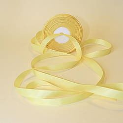 Репсова стрічка 1,2 см/колір жовтий/ширина 1,2 см/бобіна 23 м