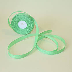 Репсова стрічка 1,2 см / колір салатовий / ширина 1,2 см / бобіна 23 м