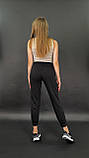 Жіночі спортивні штани чорні Утеплені штани джогери жіночі тринитка SK 0044 бежеві, фото 4