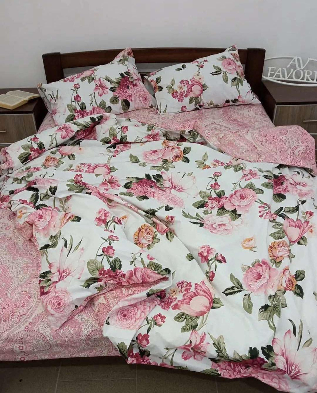 Постільна білизна бязь GOLD євро розміру -Вілла Роза