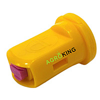 Розпилювач форсунки інжекторний компактний двостулковий 02 жовтий Agroplast 6MSP2 AGROPLAST 6MS02P2