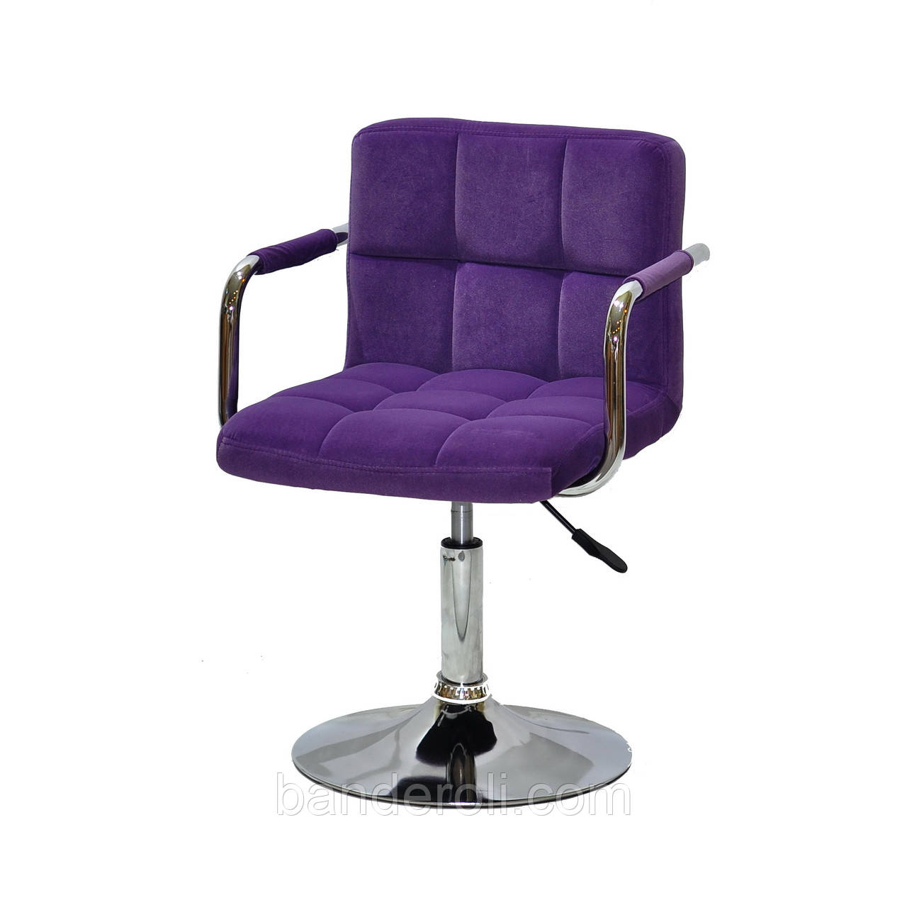 Крісло ARNO - ARM CH-BASE пурпуровий оксамит B-1013, фото 1