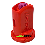 Розпилювач форсунки інжекторний компактний двостулковий 04 червоний Agroplast 6MSP2 AGROPLAST 6MS04P2, фото 2