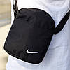 Чоловічий спортивний рюкзак Nike Air чорний, чоловіча сумка месенджер Найк у подарунок, фото 6
