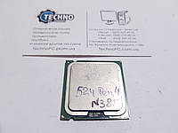 Процессор Intel Pentium 4 524 | 3.06 GHz | Сокет 775 | №385 + Термопаста!