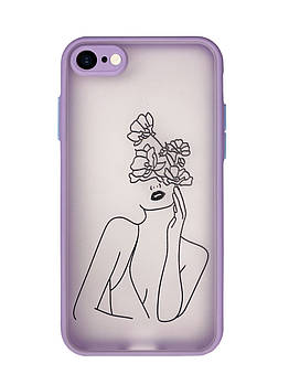 Чохол Протиударний для iPhone 7 (11) Girlflowers дівчина квіти