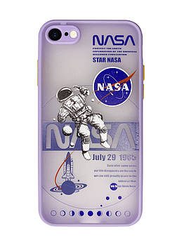 Чохол Протиударний для iPhone 7 (12) Nasa Lilac наса ліловий