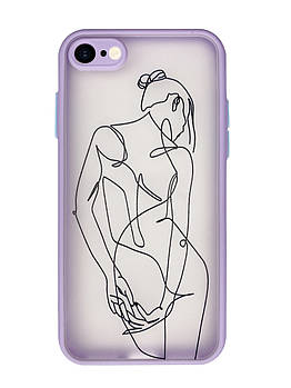 Чохол Протиударний для iPhone 7 (06) Girlback дівчина