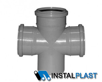 Каналізаційний хрест Instalplast 110х110 90° (внутрішній)