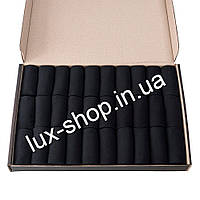 Носки мужские черные 30 пар в наборе 43 размер (осенние, обычные, не короткие)