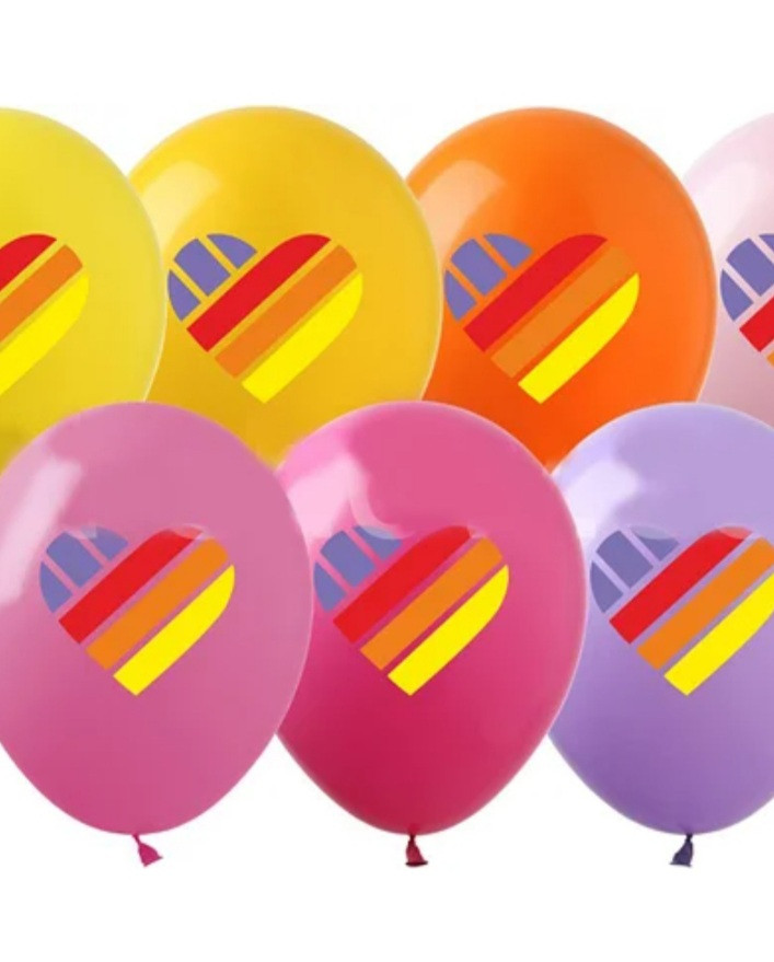 Латексні повітряні кульки лайки асорті 8 шт 12" (30 см)