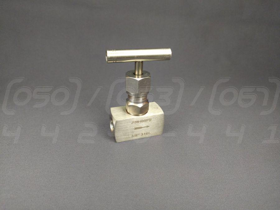 Вентиль голчастий нержавіючий Ру400 Ду10 (3/8"), конічна різьба BSPT