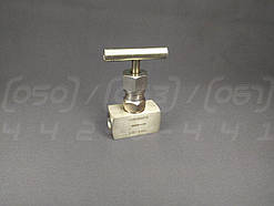 Вентиль голчастий муфтовий нержавіючий DN10 (3/8"), н/ж сталь AISI316L, Ру400 (6000 PSI), до 300°C, BSP