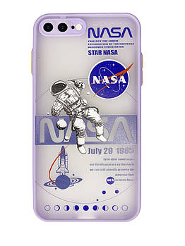 Чохол Протиударний для iPhone 7 Plus (12) Nasa Lilac наса ліловий