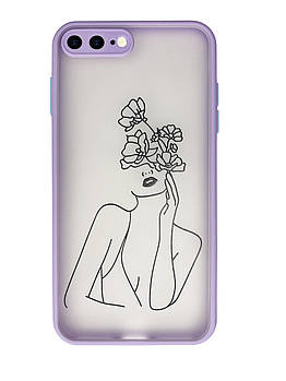 Чохол Протиударний для iPhone 7 Plus (11) Girlflowers дівчина квіти