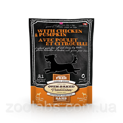 Ласощі Oven Baked для собак з куркою і гарбузом | Oven Baked Tradition With Chicen & Pumpkin 227 грам, фото 2