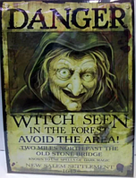 Плакат Баба Яга Відьма Danger ABC