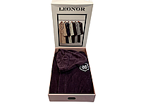 Мужской махровый халат с капюшоном Maison D'or Leonor Plum хлопок размер XL (52) сливовый