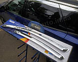 Дефлектори вікон хромовані, вітровики Elantra HD 2006-2010 (Autoclover), фото 9