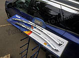 Дефлектори вікон хромовані, вітровики Hyundai Sonata NF 2005-2010 (Autoclover), фото 7