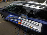 Дефлектори вікон хромовані, вітровики Chevrolet Epica 2006-2012 р. в. (Autoclover), фото 6