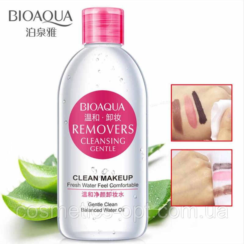 Міцелярна вода для зняття водостійкого макіяжу BIOAQUA Removers Cleansing Gentle, 250 мл